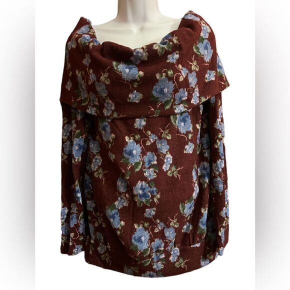 Cherish Tops - Cherish Brushed Fleece Cowl Neck Top